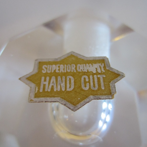 Superior Quality Hand Cut Crystal Candle Holder & Bowl Made In Japan New - Picture 4 of 6